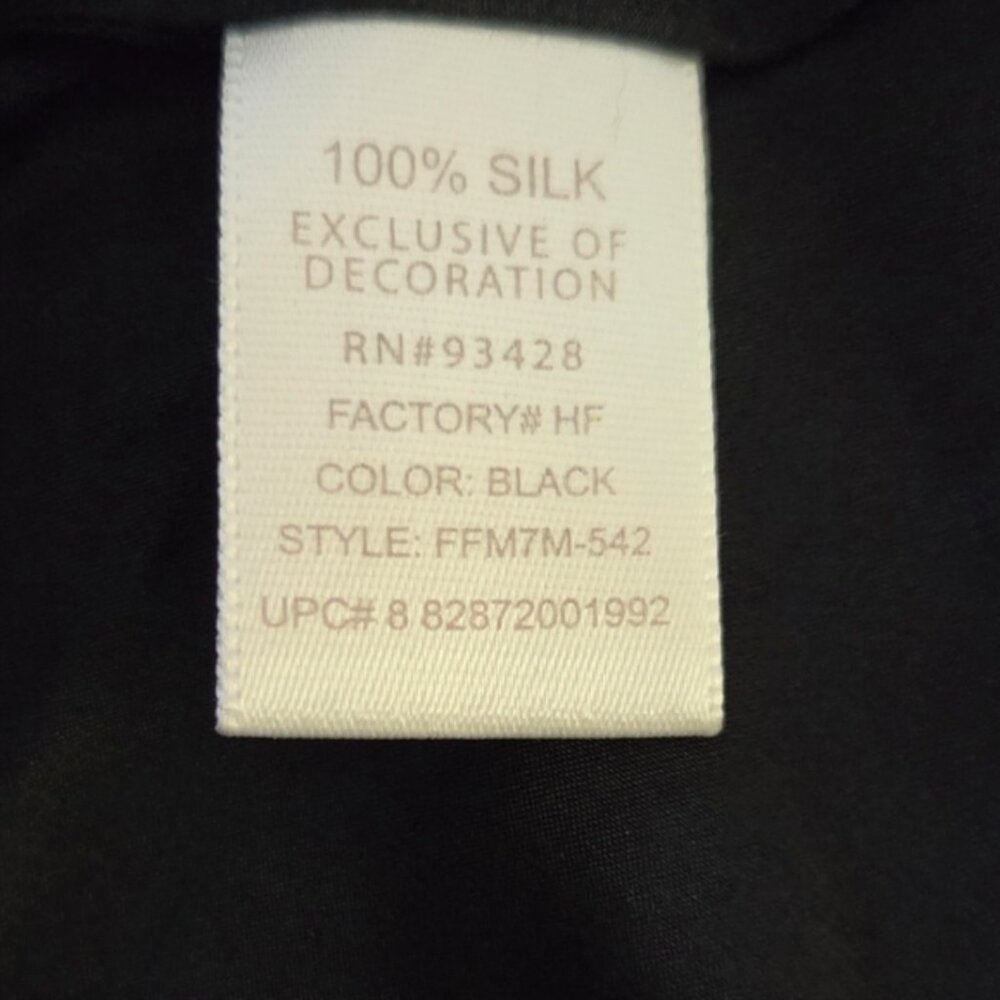 Metro 7 100% Silk Black Chemise - Picture 7 of 8
